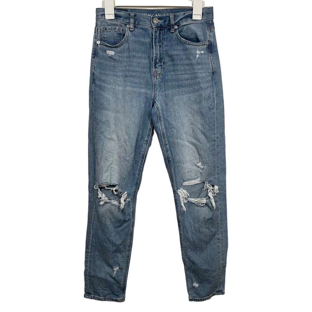 American Eagle Distressed Mom Jeans